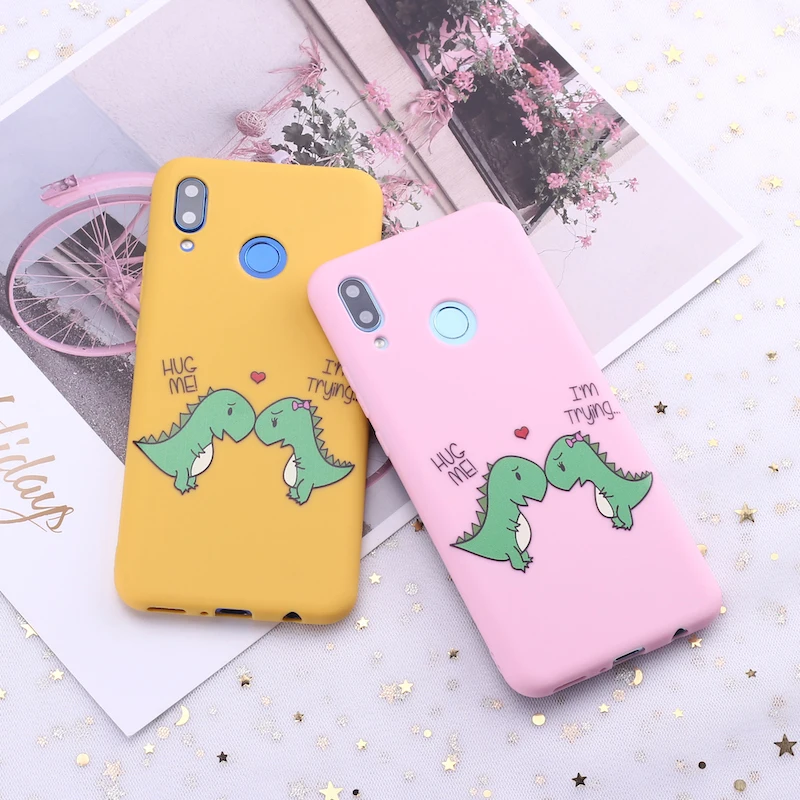 Силиконовый чехол для телефона Samsung S8 S9 S10 S10e S20 Plus Note 8 9 10 A7 A8 с милым рисунком