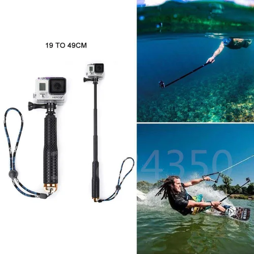 Спортивные камеры селфи палка штатив выдвижной монопод крепление для GoPro Hero 6/5/4/3 +