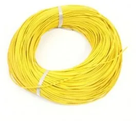 

1 Meter 18AWG Silicone Wire/ Silica Gel Wire/ Silicone Cable (150/0.08, OD: 2.3)-Yellow Color