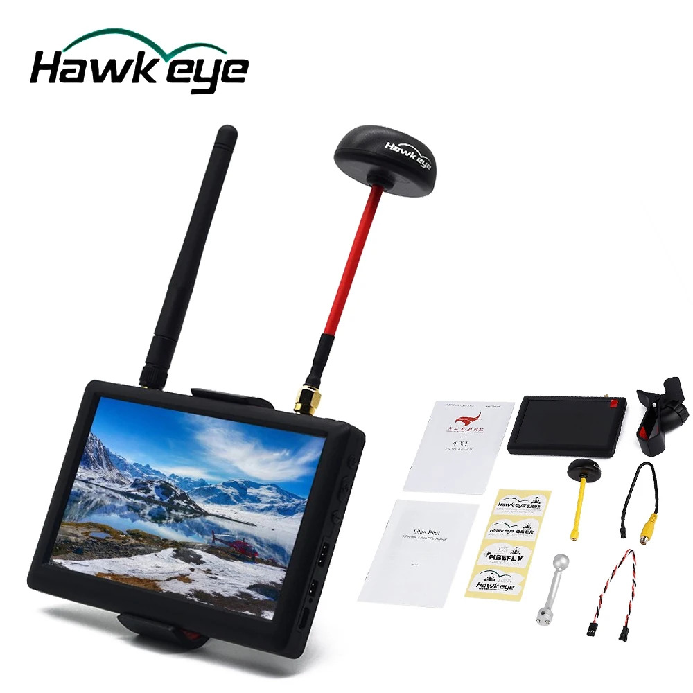 HawkEye 5 дюймов высокой четкости HD 5,8G 40CH FPV монитор/Воздушный Квадрокоптер фотография дисплей для QAV250 гоночный Дрон