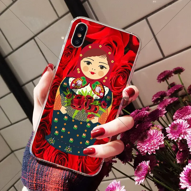 Yinuoda русские куклы-матрешки покупателей высокое качество чехол для iPhone X XS MAX 6 6s, 7, 7 plus, 8, 8 Plus, 5 5S SE XR - Цвет: A5