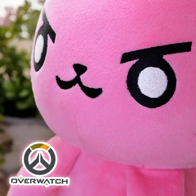 

50CM Game Overwatches Pink Dva Rabbit Plush Toys The Last Bastion OW Ganymede Solf Plush Pillow Dolls Toys for Children Gifts