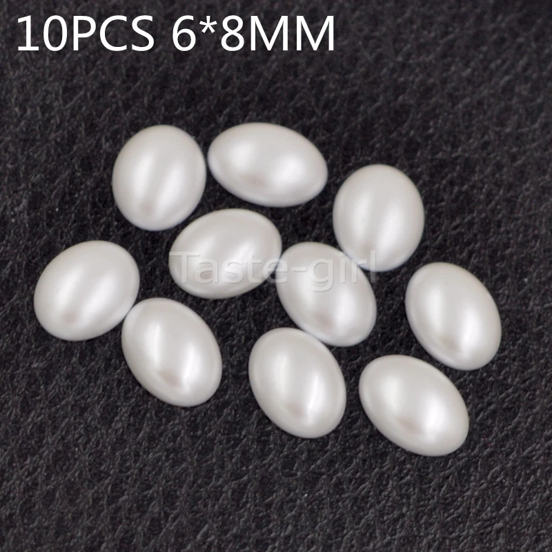 1 упаковка высокое качество белый с плоской спинкой жемчужные украшения 3d жемчуг