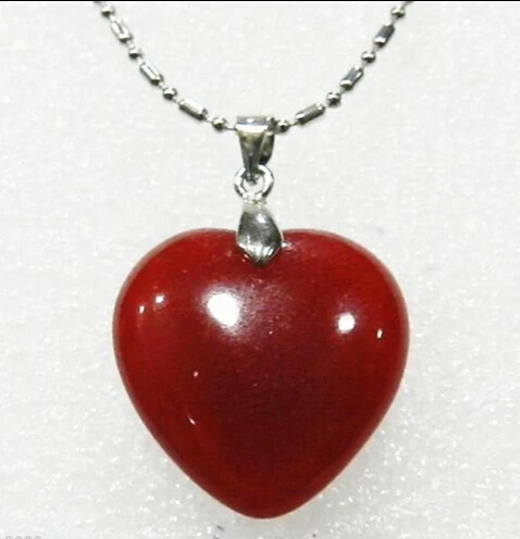 Бесплатная доставка красивый новый женский красный нефрит Рубин кулон в форме