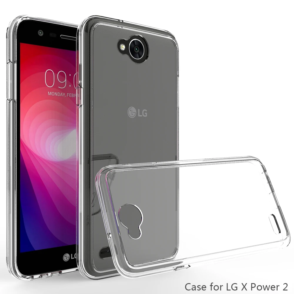 Прозрачный силиконовый чехол накладка для LG X Power 2 ударопрочный LV7 K10|case for lg|transparent
