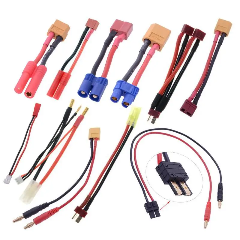 Кабель с разъемом типа банан T/XT60/EC3/Small tiiya/Big tiiya/4 0 3 5 штекера JST/TRX|trx connector|jst cablejst plug