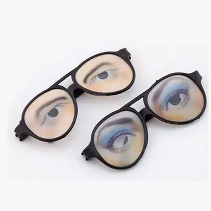 Апрель День Дурака Хэллоуин Макияж мяч Tricky смешные очки Новые мужские и