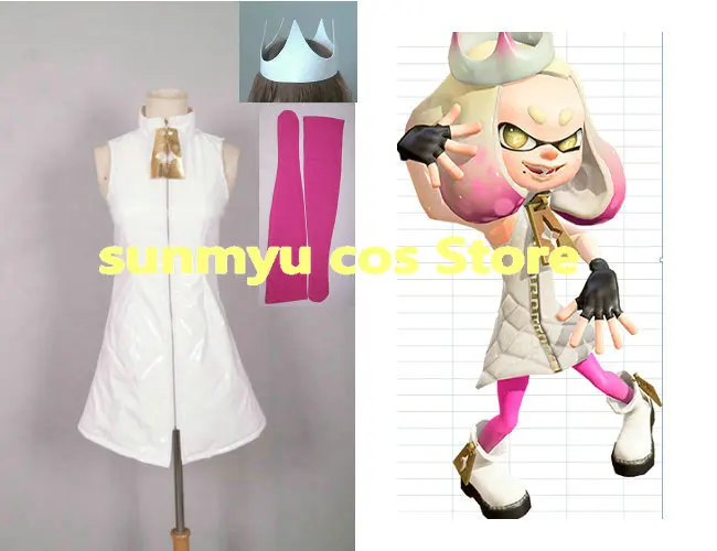 

Костюм для косплея Splatoon2 Hime, размер на заказ, Хэллоуин, оптовая продажа