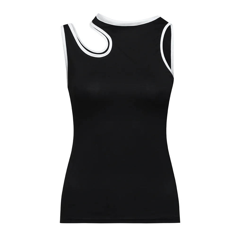 Летний женский жилет с открытыми плечами рубашка без рукавов Повседневная