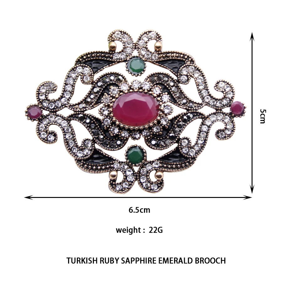 Женская Винтажная брошь в форме цветка Марокко | Украшения и аксессуары