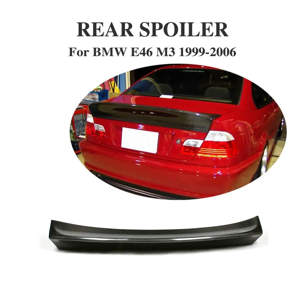 Спойлер для багажника из углеродного волокна BMW E46 Coupe Sedan M3 2Door 4 Door 1998 2006|spoiler wing|lip