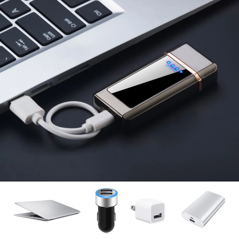 Светодиодный usb экран для зарядки сенсорного экрана Электронная зажигалка