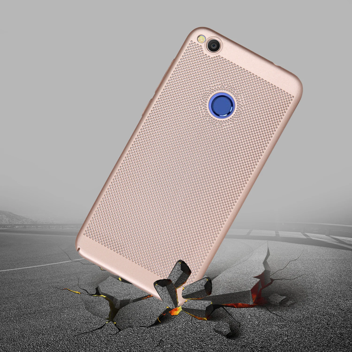 HATOLY Breathable Case for Huawei P9 Lite 2017 Heat dissipating Cases Cool Matte Plastic Hard PC Cover 5.2&quot |