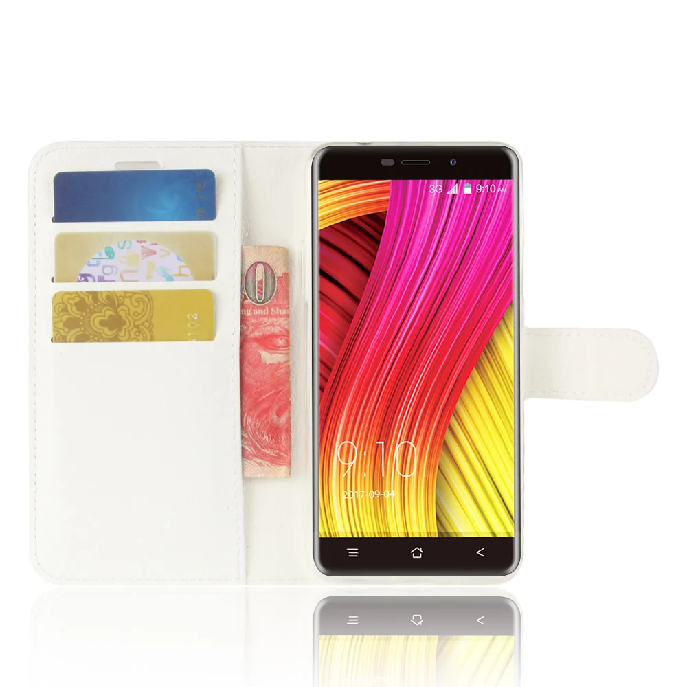 OUZIFISH Blackview A10 чехол для телефона с кошельком кожаный защитный черный откидной