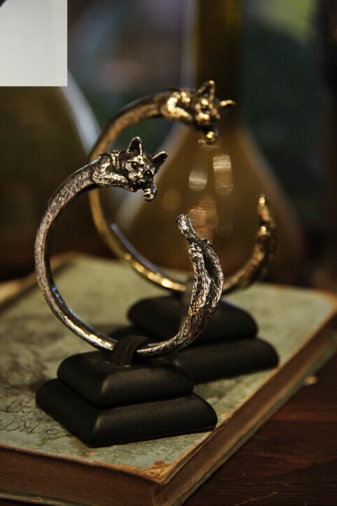 Хип хоп стиль бохо шик котенок кошачий браслет милый ретро животное девушка