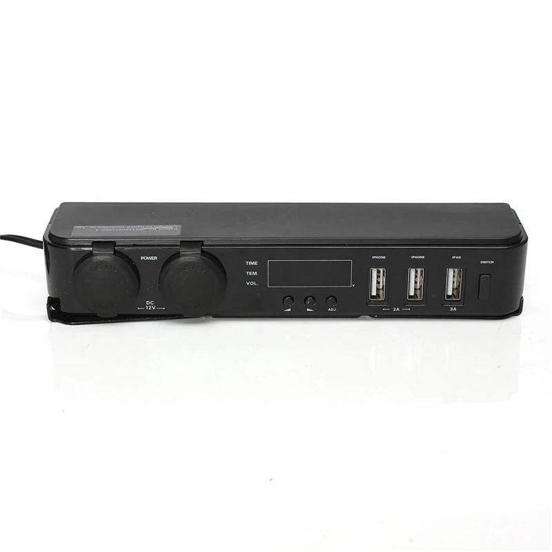 12 В автомобильное крепление на заднее сиденье 3 порта Usb зарядное устройство