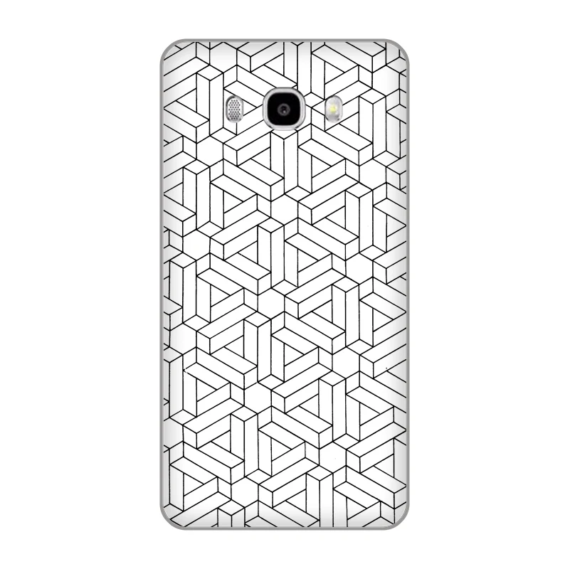 Muller-Lyer Иллюзия меняющийся узор мягкий ТПУ чехол для телефона Samsung Galaxy A3 A5 A7 ON5 ON7