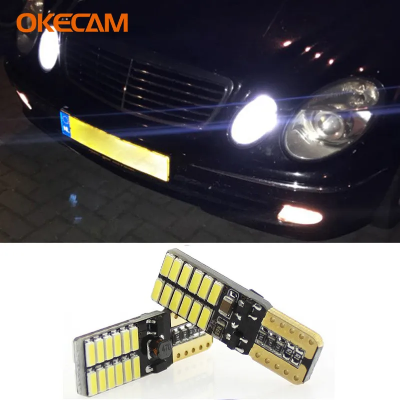 2 шт. Canbus T10 W5W 168 194 светодиодный габаритный фонарь для Mercedes Benz W211 W221 W220 W163 W164 W203 C E SLK
