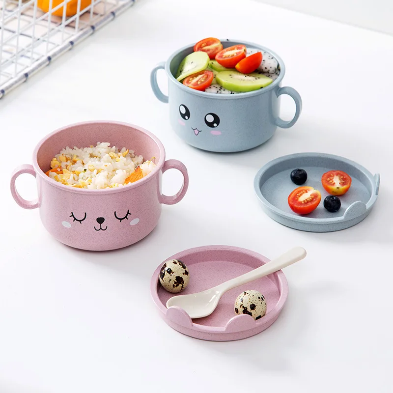Детские чаши плиты посуда детский пищевой контейнер столовых миски младенческой