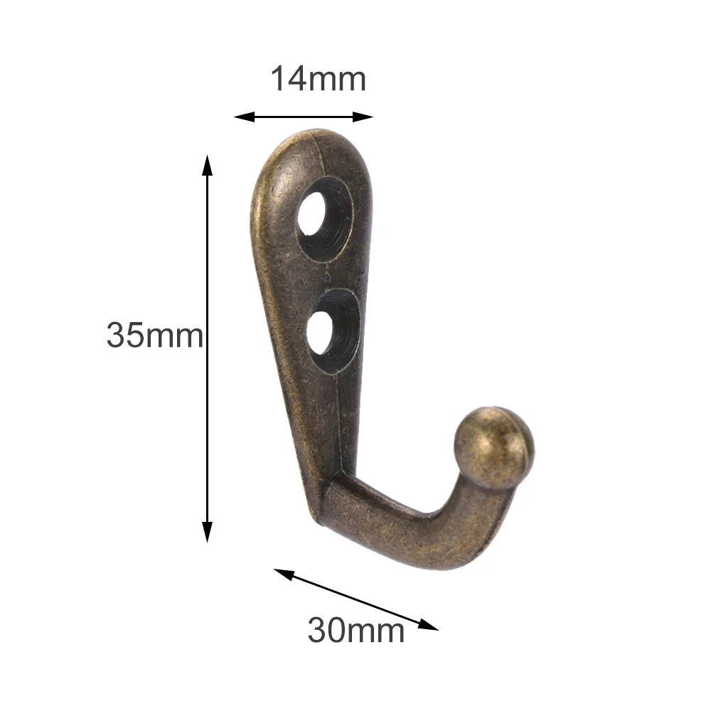 10 шт. антикварные крючки маленькая настенная вешалка Пряжка роговой замок