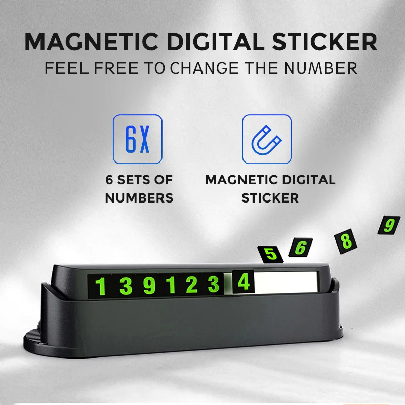 Многофункциональная автомобильная Временная парковочная карта телефонная