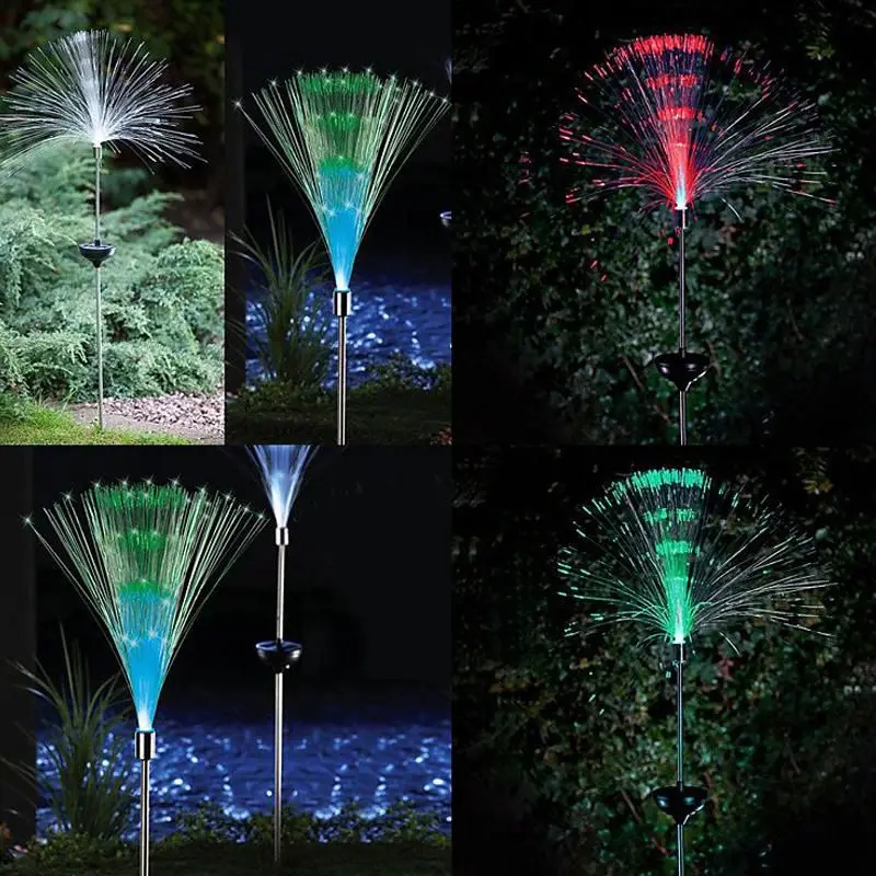 

Mabor Solar Power Color Change Fibre Optic LED Light Lamp Garden Outdoor Yard Path