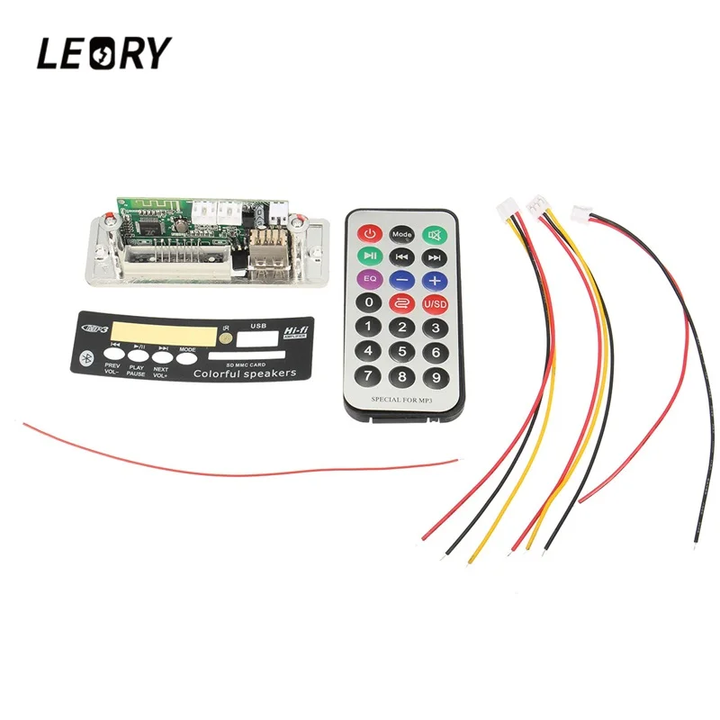 LEORY Мини цифровой Дисплей bluetooth MP3 декодер доска с USB UDisk TFCard Jack удаленной
