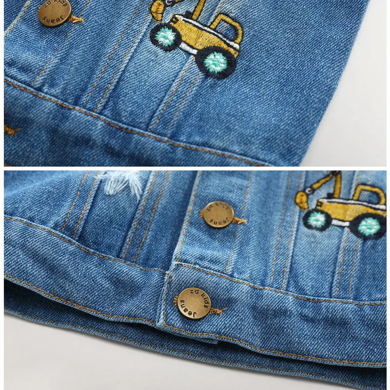 2020 Новый Летний джинсовый жилет без рукавов для мальчиков джинсы детский топы