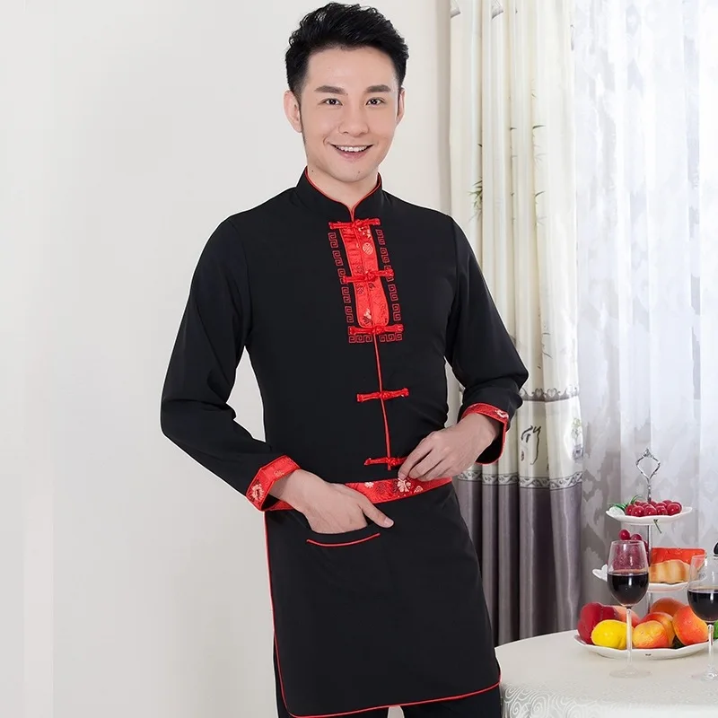 Униформа официанта в китайском стиле для женщин и мужчин | Тематическая одежда