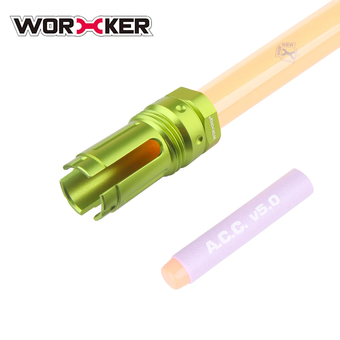 Worker Trident Barrel декоративная крышка с резьбой для LH Vector Gen.2/JM GEN.8/9 с 19 мм Внутренний Зуб Передняя Труба декоратор