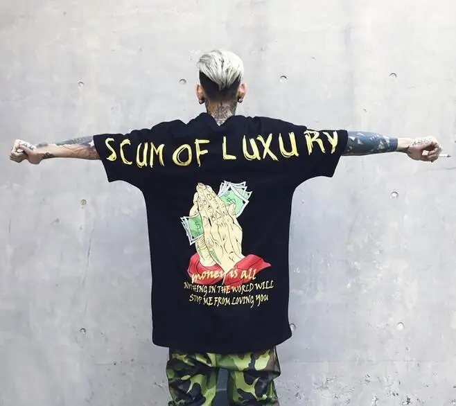 Мужская футболка в стиле хип хоп Повседневная хлопковая весна лето 2019|Мужские