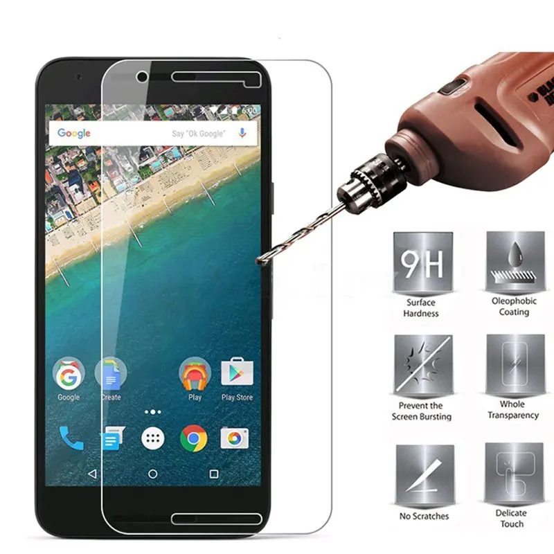 RONICAN закаленное стекло для LG Google Nexus 5X Защита экрана 9H 2.5D Защитная пленка телефона