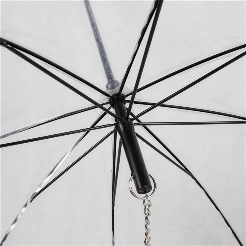 Женский прозрачный зонт для собак с поводком сборка защиты от дождя и снега