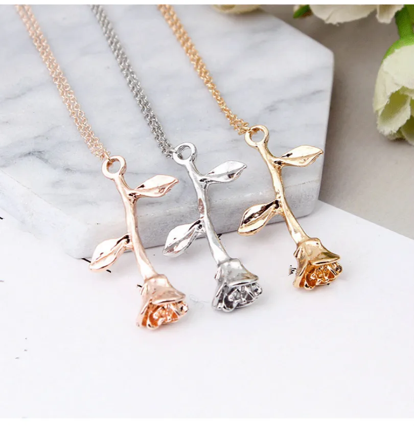 Ожерелье женское модное тонкое волнистое элегантное подвесное ожерелье в