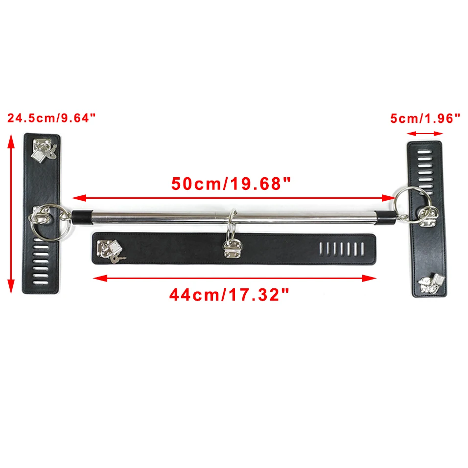CamaTech с круглой горловиной наручные распорка для связывания БДСМ металлическая