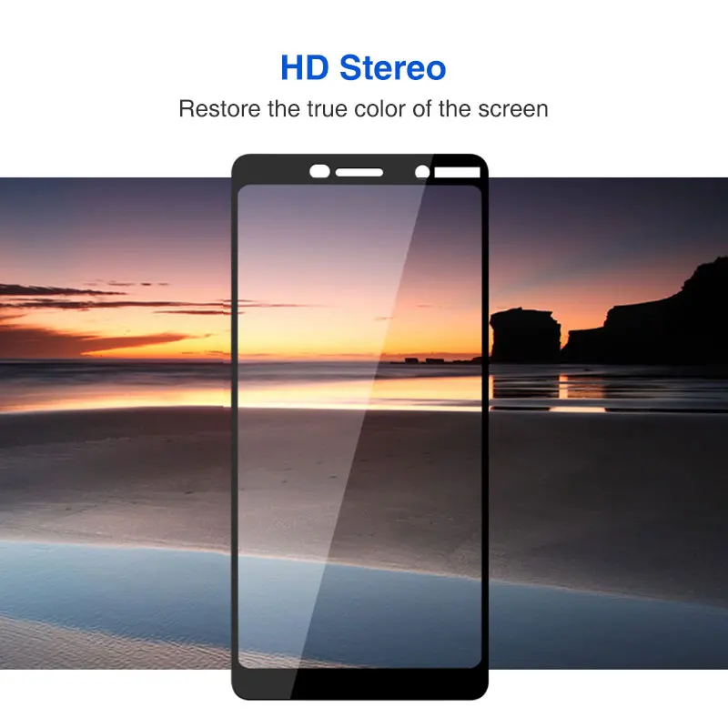 9D закаленное стекло для Nokia 7 Plus защита экрана полное покрытие 6 5 3 2 2018 1 Защитная