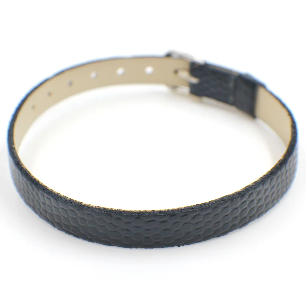 50 strips 8mm wide / 21cm length Snake Skin PU Leather Wristband Bracelet fit for diy slide charms | Украшения и аксессуары