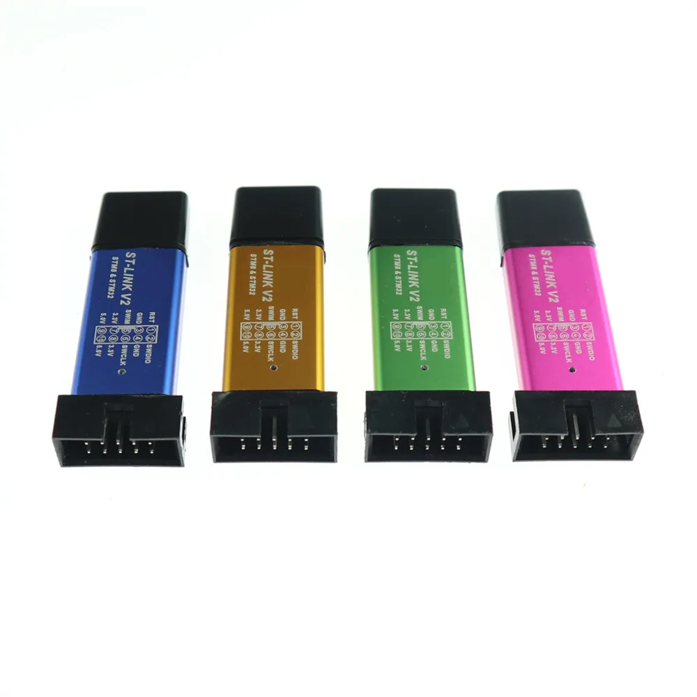 5pcs/lot KJ268 Stlink ST-Link V2 Mini STM8 STM32 Simulator Download Programmer Programming With Cover | Электроника