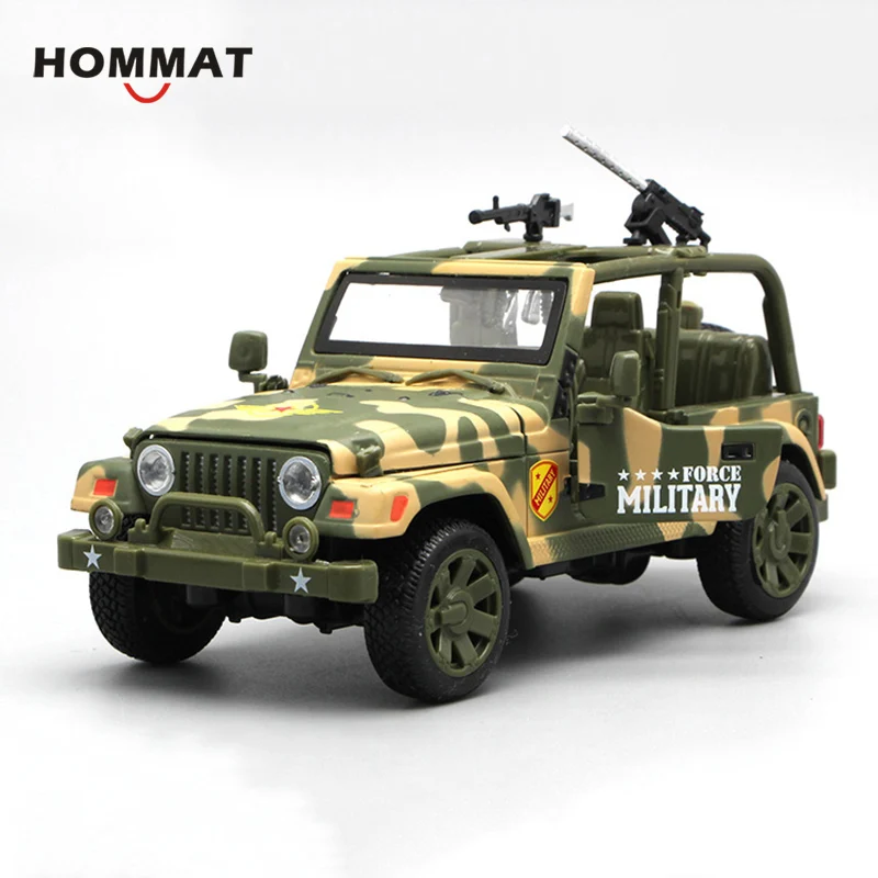 Модель HOMMAT 1:32 Джип внедорожник военная сила армейский автомобиль литый под