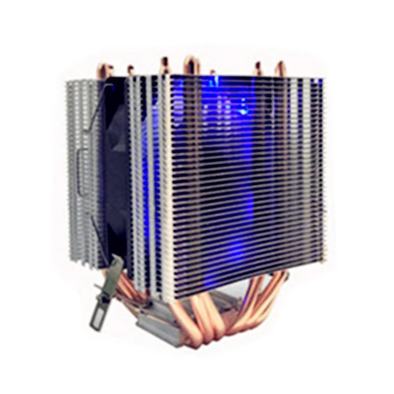 Для Intel LAG 1155 1156 775 для всех AMD светодиодный вентилятор охлаждения 6 тепловых труб 3