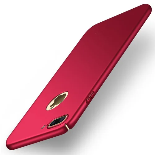Red Чехол из розового золота для iPhone 11 Pro 7 8 X XR XS Max, жесткий пластиковый чехол для APPLE i Phone 5 5S SE 6 6S Plus, чехол - Цвет: Red