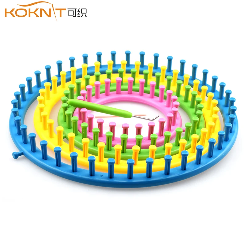 Вязальный станок KOKNIT 1 цвет Круглая Шапочка вязальный с иглой набор для вязания