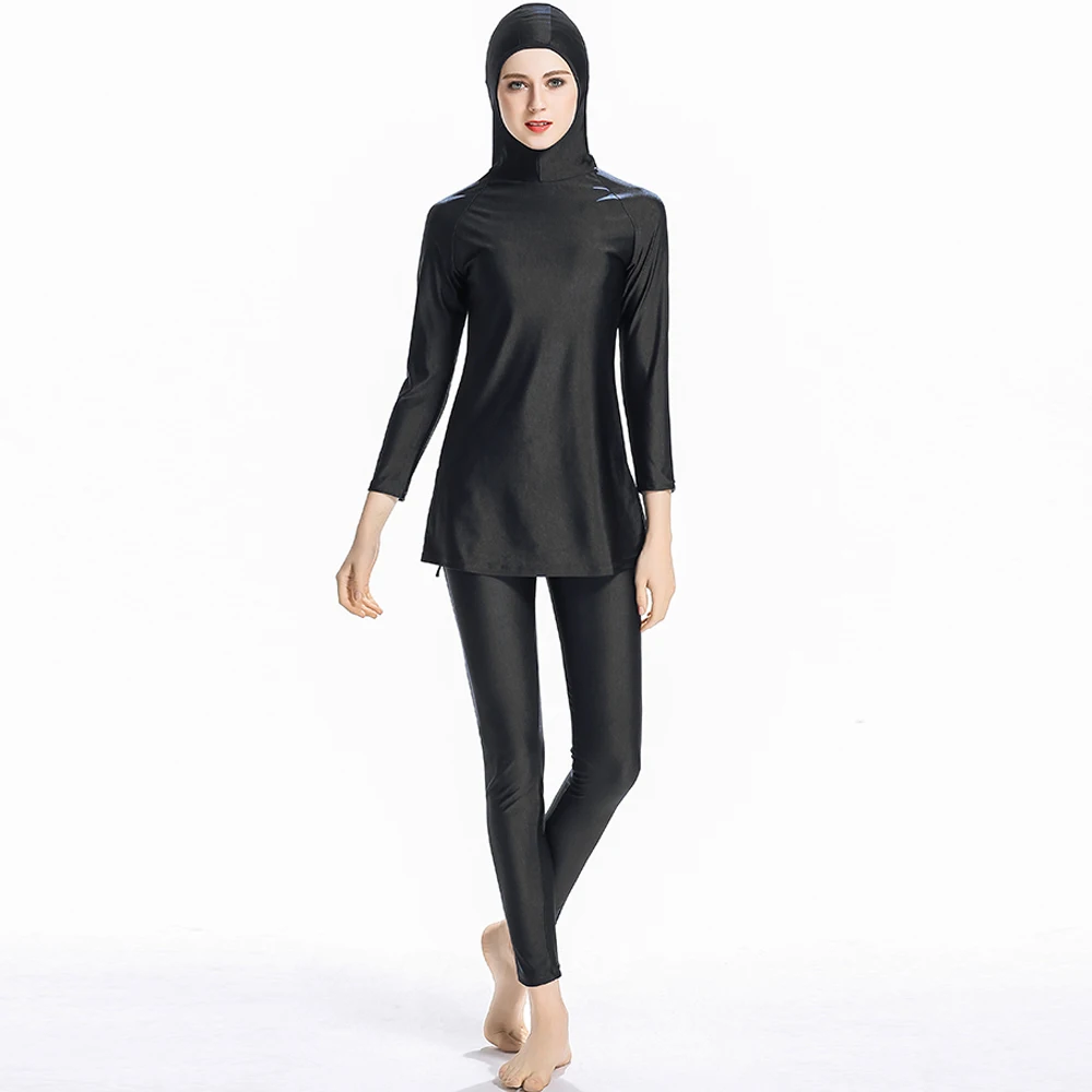 YONGSEN Мусульманский купальник женский скромный лоскутный полный Чехол длинный