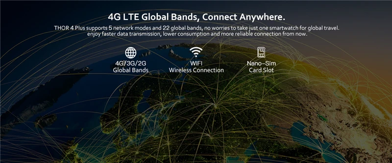 Zeblaze THOR 4 Plus 4G Global Band умные часы gps/ГЛОНАСС android часы четырехъядерный автономный музыкальный смарт-помощник умные часы для мужчин