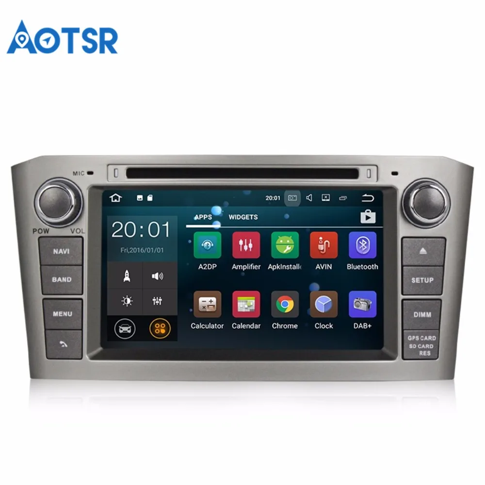 Новейший Android 8 1 0 автомобильный dvd плеер GPS навигация для Toyota Avensis 2002 2008 T250