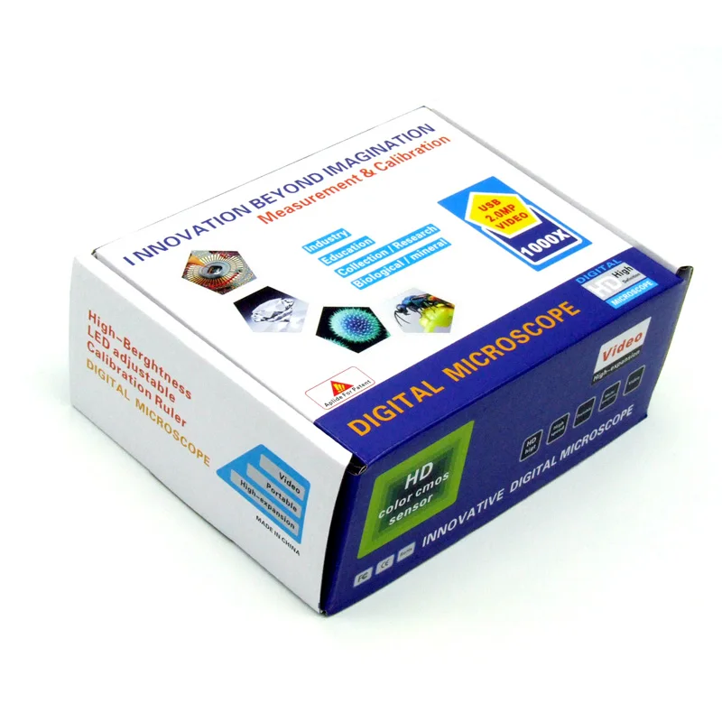 Новый обновленный USB электронный цифровой 1-600X микроскоп Эндоскоп С 6