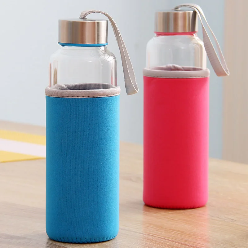 2 шт. портативная стеклянная бутылка для воды|glass water bottle|drink bottlewater bottle |