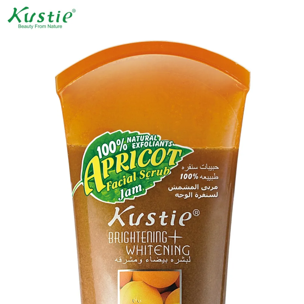 KUSTIE поры очищающий гладкой и шелковистой абрикос скраб для лица Варенье 200 мл
