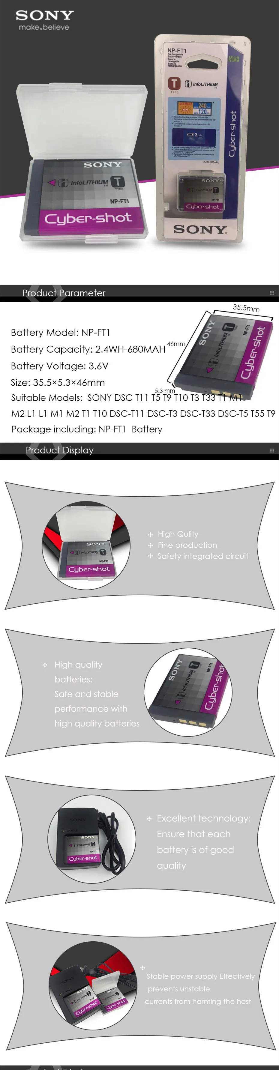 1 шт./лот sony NP-FT1 NP FT1 Камера Батарея комплектующие фотоаппарата sony DSC T11 T5 T9 T10 T3 T33 T1 L1 M1 M2 T1 T10 DSC-T11 DSC-T3 DSC-T33 DSC-T5 T55