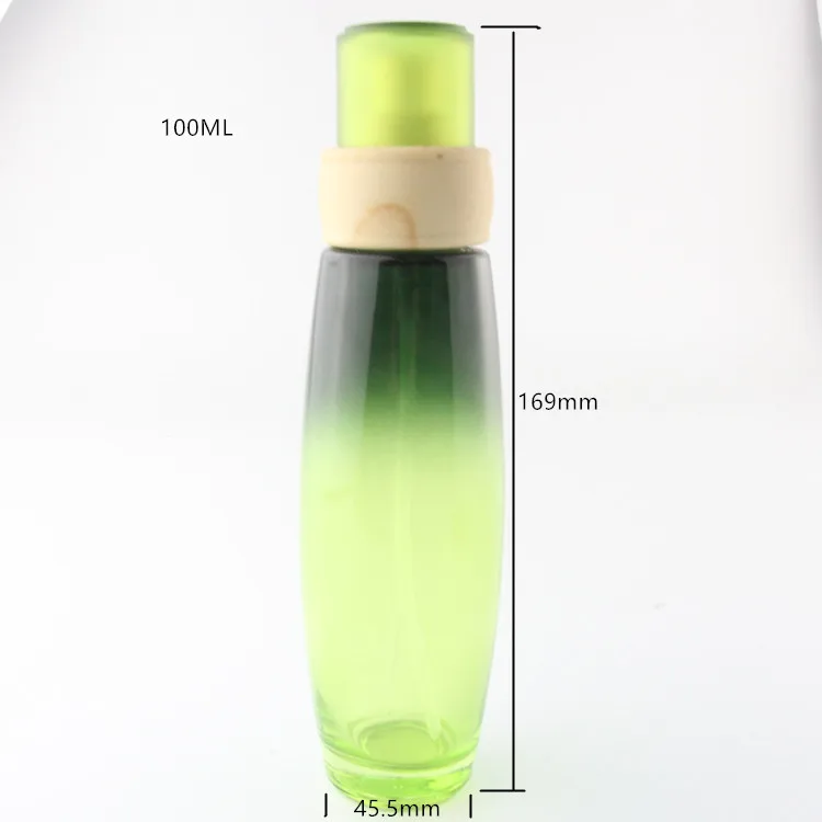 Бесплатная доставка 4 шт./компл. зеленая стеклянная бутылка для лосьона